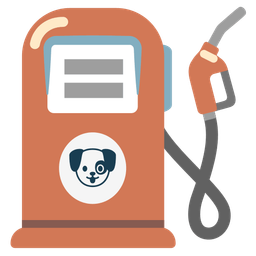 dog face and fuel pump