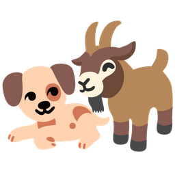 Dog face and Goat