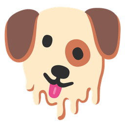 Dog face and Melting face