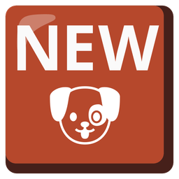 Dog face and NEW button