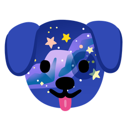 dog face and telescope