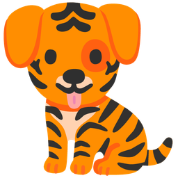 Dog face and Tiger face