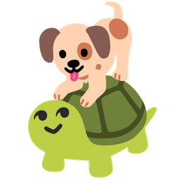 Dog face and Turtle