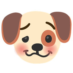 Dog face and Woozy face