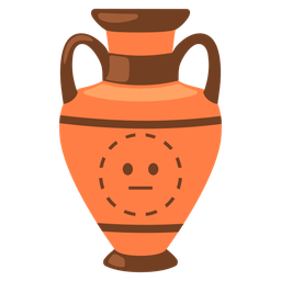 dotted line face and amphora