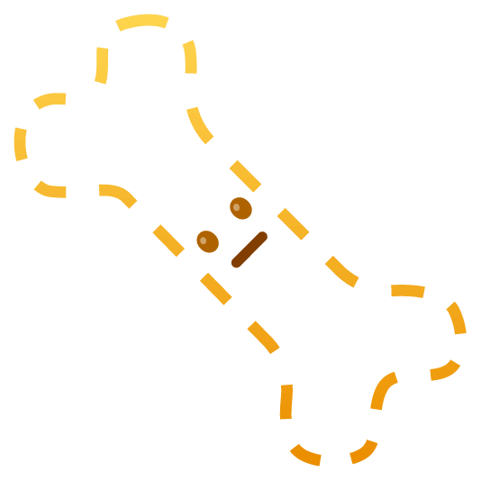 Dotted line face and Bone