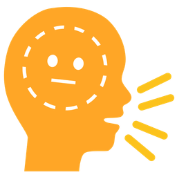 dotted line face and bust in silhouette