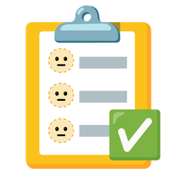 dotted line face and check mark button