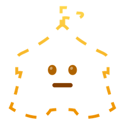 dotted line face and circus tent