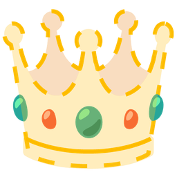 dotted line face and crown