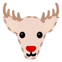 dotted line face and deer