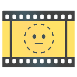 dotted line face and film frames