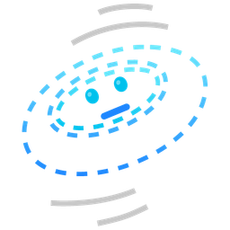 dotted line face and flying disc