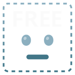 dotted line face and FREE button