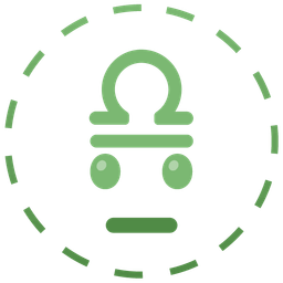 dotted line face and Libra