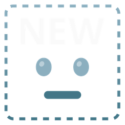 dotted line face and NEW button