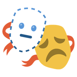 dotted line face and performing arts