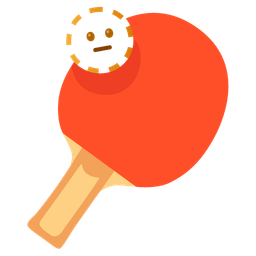 dotted line face and ping pong