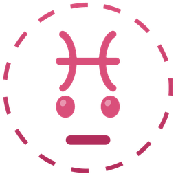 dotted line face and Pisces