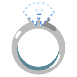 dotted line face and ring