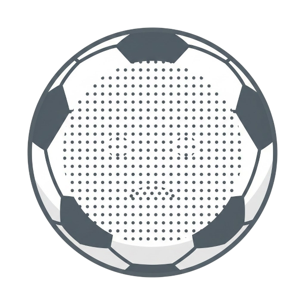 Dotted line face and Soccer ball