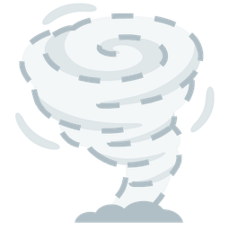 dotted line face and tornado
