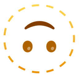 Dotted line face and Upside-down face