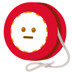 dotted line face and yo-yo