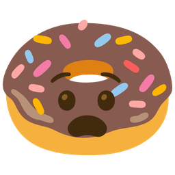 Doughnut and Anguished face