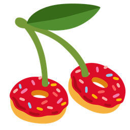 Doughnut and Cherries