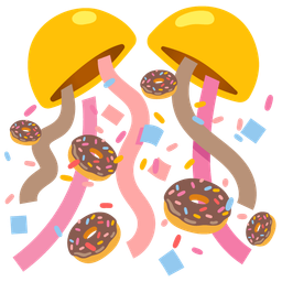 Doughnut and Confetti ball