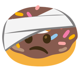 Doughnut and Face with head-bandage