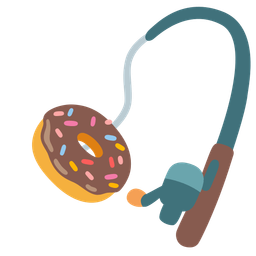 Doughnut and Fishing pole