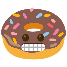Doughnut and Grimacing face