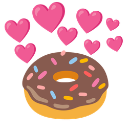 Doughnut and Heart with arrow