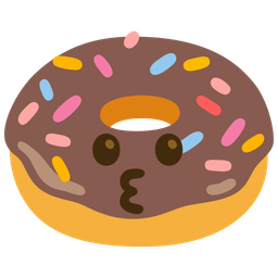 Doughnut and Kissing face