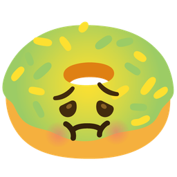 Doughnut and Nauseated face