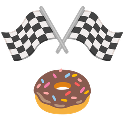 Doughnut and Racing car