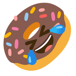 Doughnut and Rolling on the floor laughing