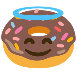 Doughnut and Smiling face with halo