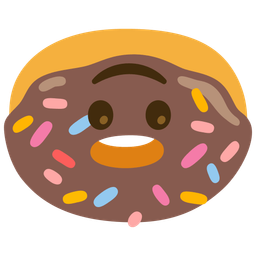 Doughnut and Upside-down face