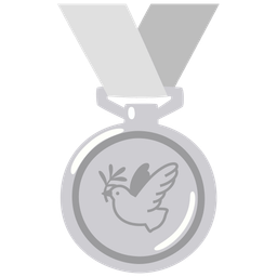 dove and 2nd place medal