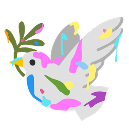 dove and artist palette