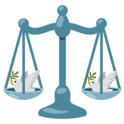 dove and balance scale