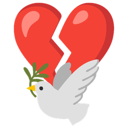 dove and broken heart