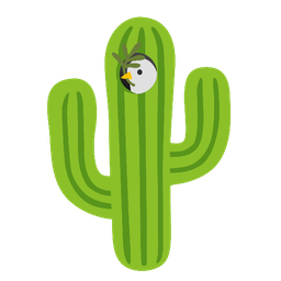 dove and cactus