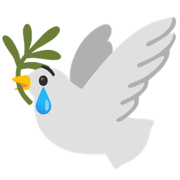 dove and crying face