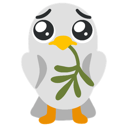 dove and face holding back tears