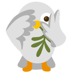 dove and face with peeking eye