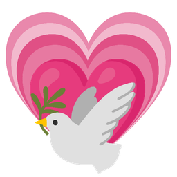 dove and growing heart